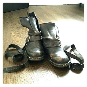 Jeffrey Campbell Black Slouch & Strap Boots Sz 6.5